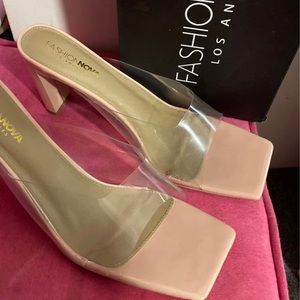 Fashion nova clear shoes